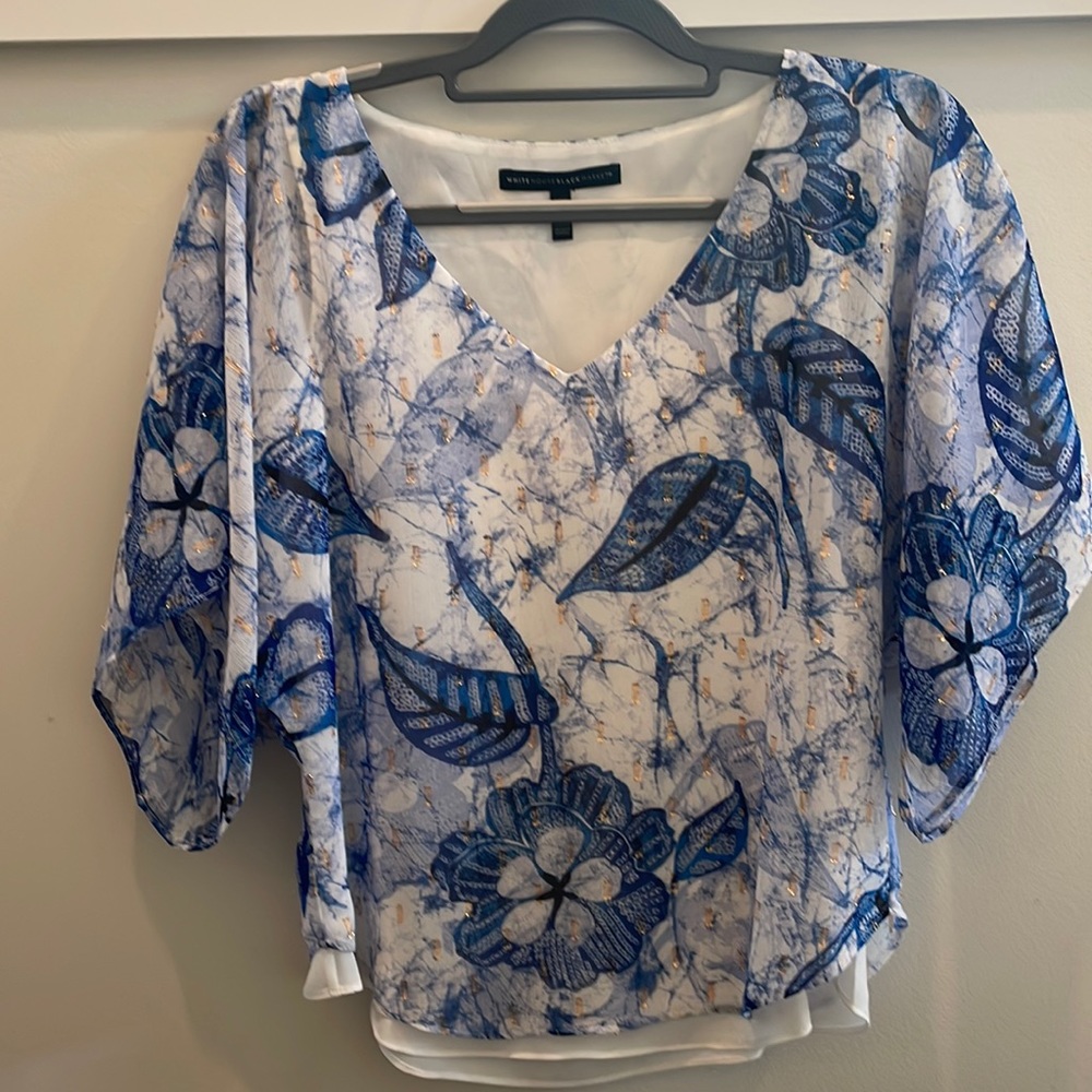 White House Black Market Kimono Sleeve Blouse